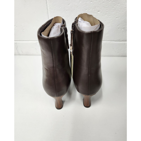 Sanctuary Women's SA-Sleek Java Leather Ankle Boots, Sz 9.5, Spool Heel, Classic - Picture 3 of 10